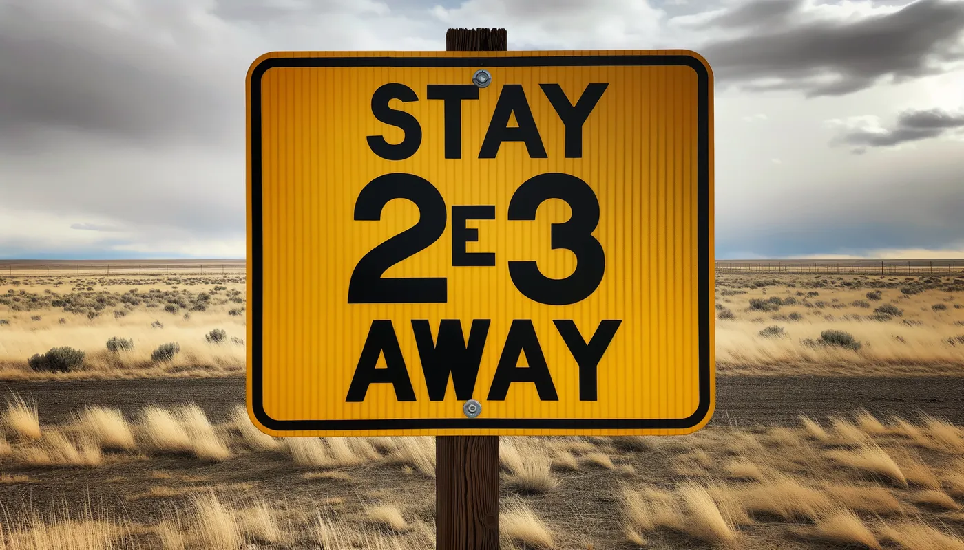 23 Feet Warning Sign - Tangra AI Image Generator