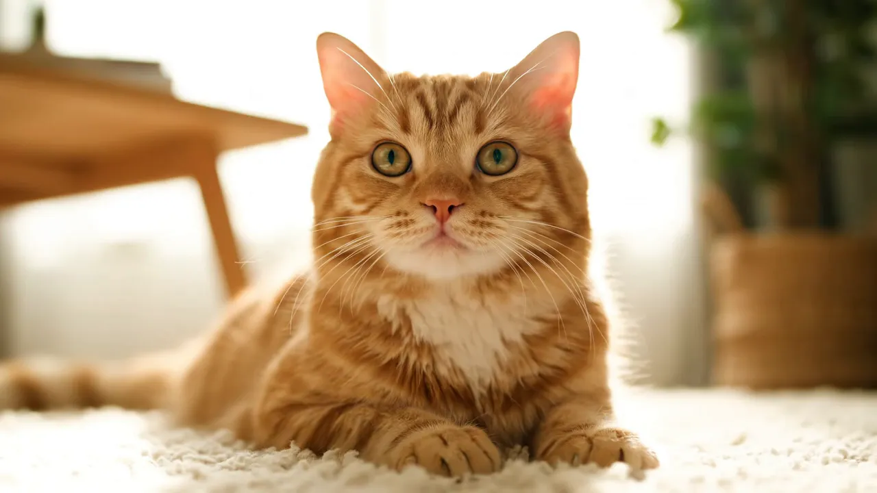 Adorable Feline - a cute cat - AI video generated with Veo 3