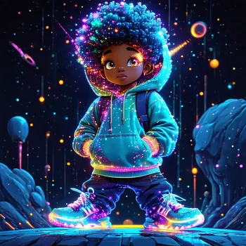 Afro-Surreal Cosmic Explorer