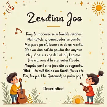 Alegre canción infantil en español