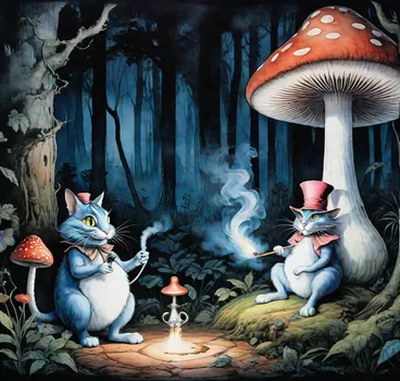 Alice & Cheshire Cat's Mystical Forest