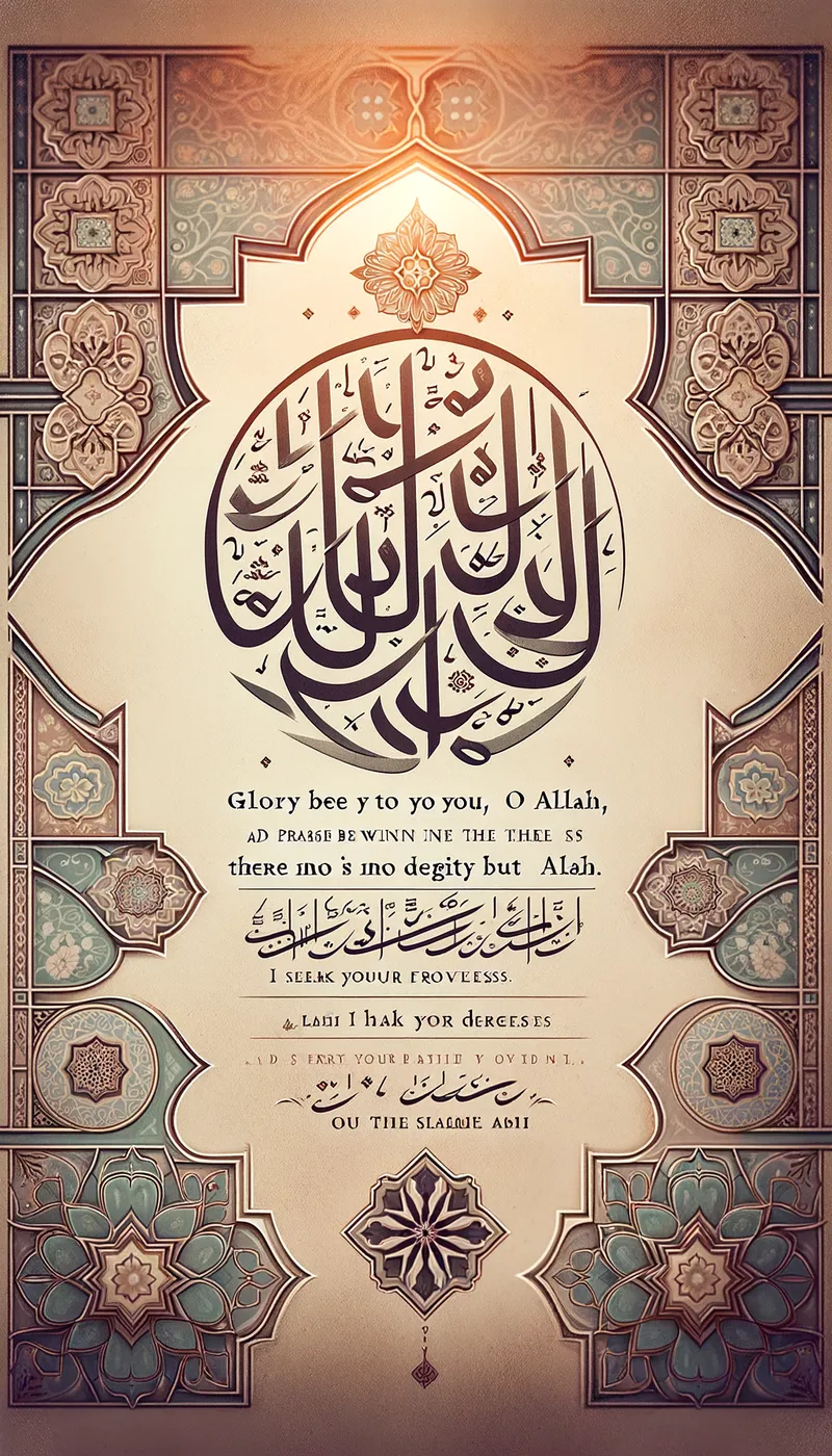 Allah's Praise and Repentance - Tangra AI Image Generator