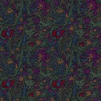 Amethyst Fern Wallpaper Repeat