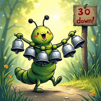 An adorable and excited caterpillar hold