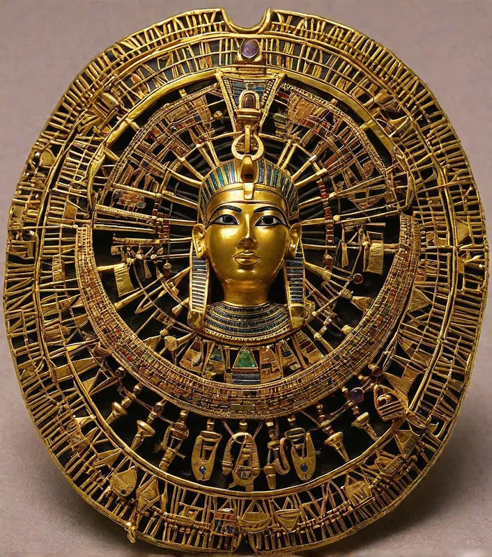 Ancient Egyptian Jewelry - ancient egyt jewelry - AI image generated with Photorealistic