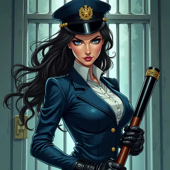 Angry Officer's Glare