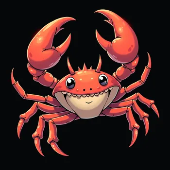 Anime Crab Monster with Wings