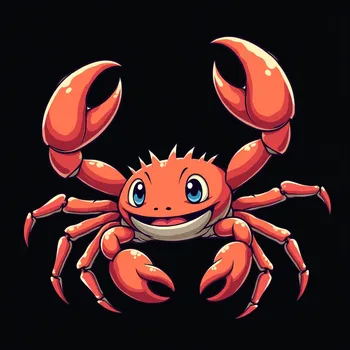 Anime Crab Monster with Wings