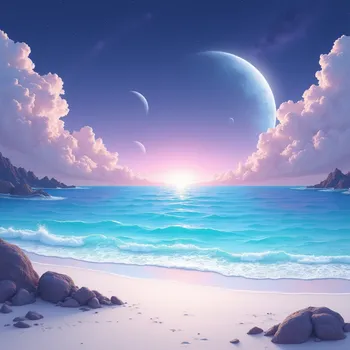 Aquamarine Shores Beyond Dawn
