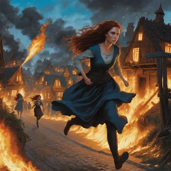 Auburn Woman Fleeing Burning Village