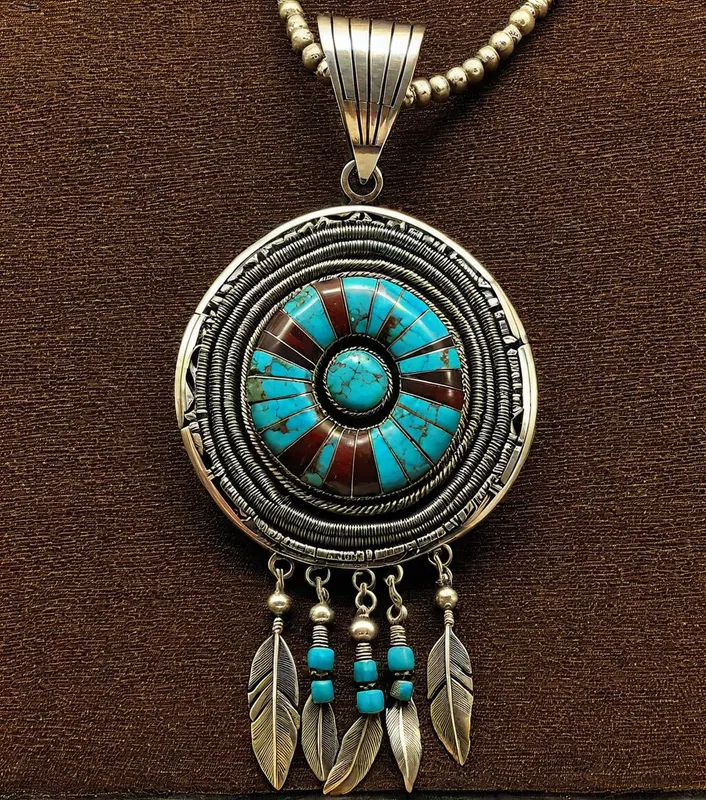 Authentic Native American Jewelry - native american jewelry - AI image generated with Photorealistic