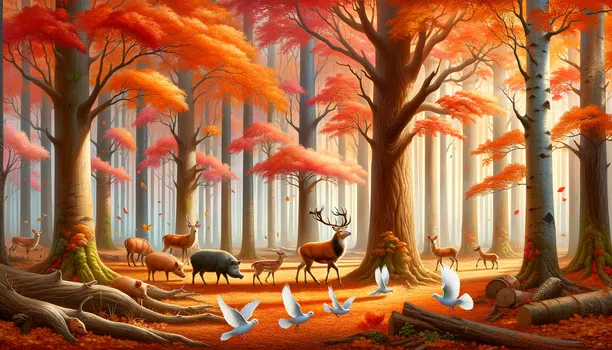 Autumn Wildlife Harmony