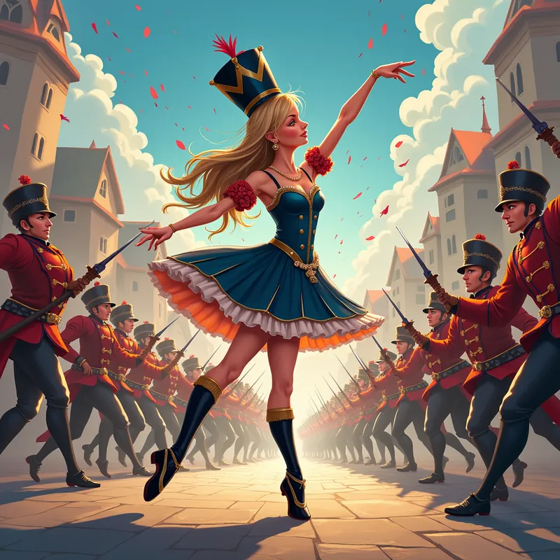 Ballerina Commander - Tangra AI Image Generator