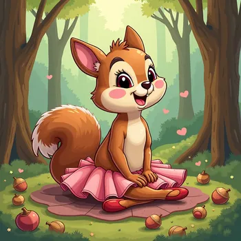 Ballerina in the Forest