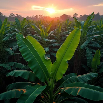 Banana Grove at Dawn