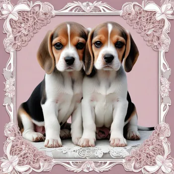 Beagle Embrace Gratitude Portrait