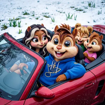 Big Eyed Chipmunk Family Getaway