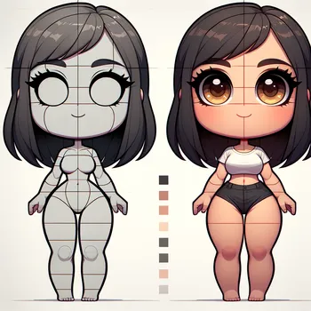 Big-Haired Female Cartoon