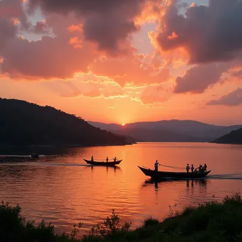 Blissful Sunset Over Lake Malawi