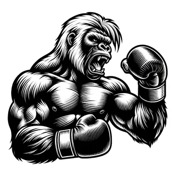 Blond Gorilla in Combat