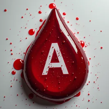 Blood Drop with 'A'