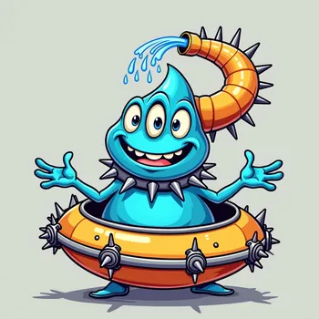 Blue Alien's Spaceship Adventure