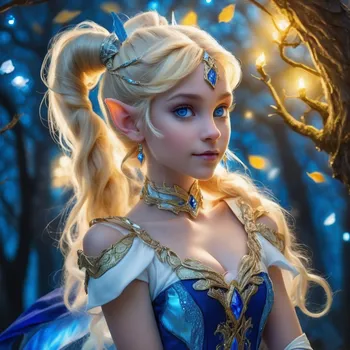Blue-Eyed Dragon-Elf in Diamond Grove