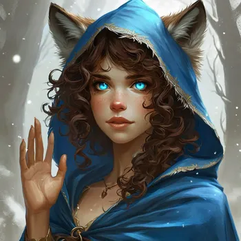 Blue-Hooded Wolf-Mage's Guiding Hand