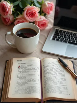 Book Cover: Coffee, Laptop & Roses