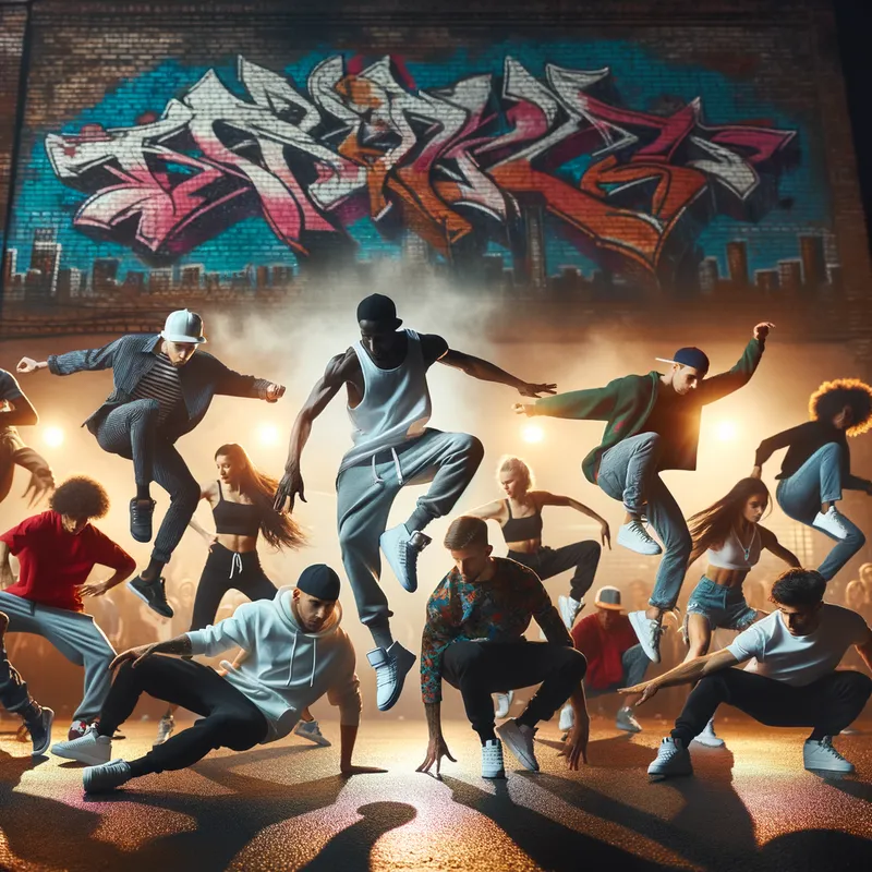 Breakdance Beat Drop - breakdancing - AI image generated with Art