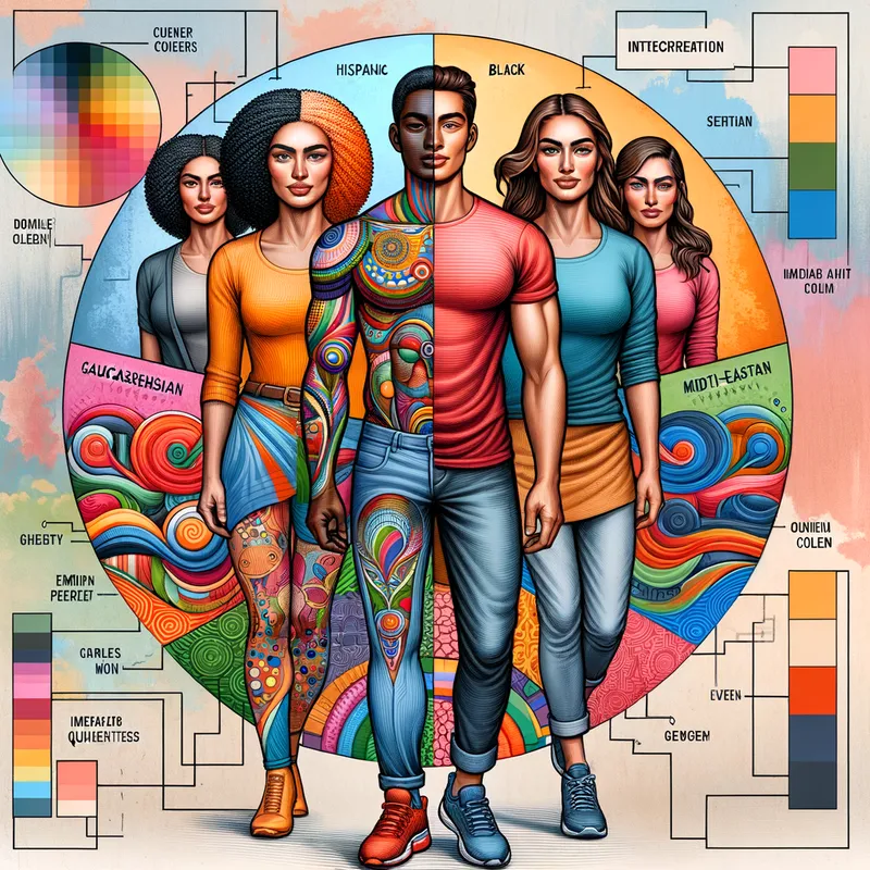 Breaking Boundaries - A thought-provoking image representing a fusion of a female upper body with male lower limbs, symbolizing the breaking of traditional gender norms. The color palette should represent diversity and inclusivity, enhancing the sense of connection. - AI image generated with Art