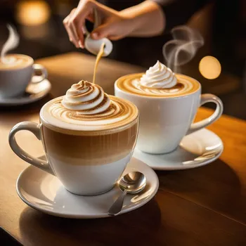 Café Choreography in Cream and Coffee