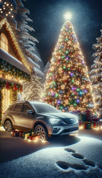 Car & Christmas Tree