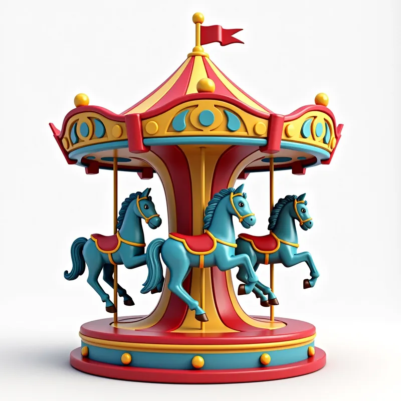 Carousel Toy Logo - Tangra AI Image Generator