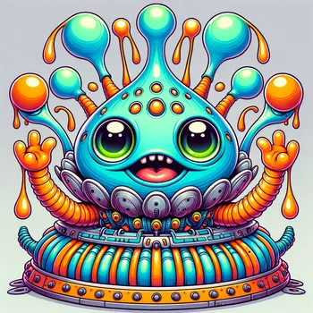 Cartoon Alien Encounter