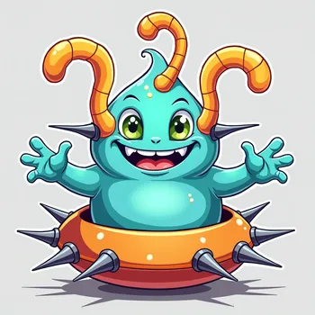 Cartoon Alien Encounter