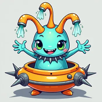 Cartoon Alien Encounter
