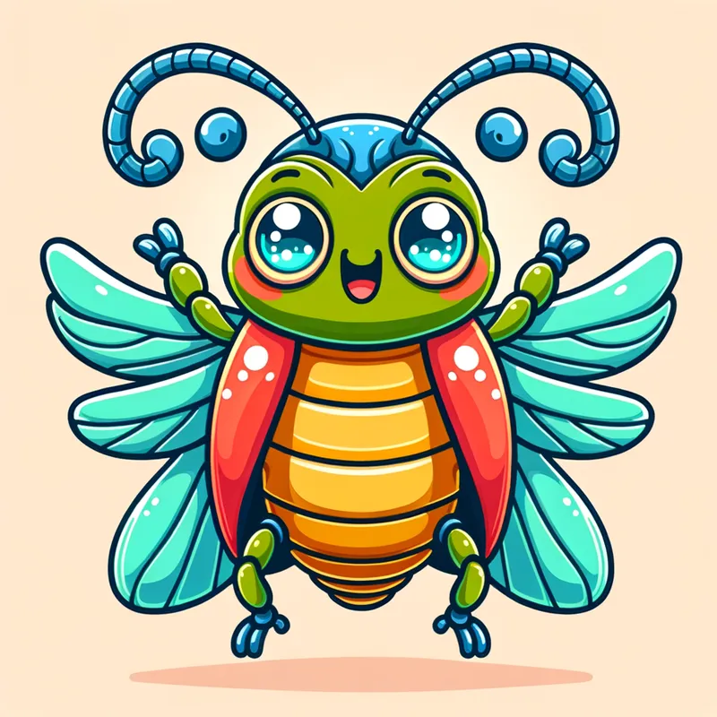 Cartoon Bug for Kids - Tangra AI Image Generator
