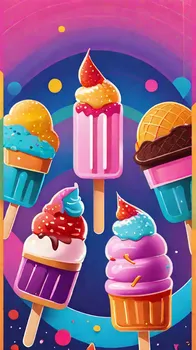 Cartoon Ice Cream Trio