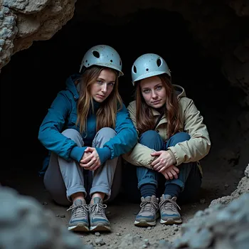 Cave Explorers Resting in Contemplation