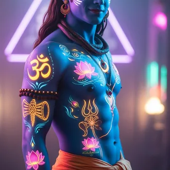 Celestial Bodhi: Shiva with Body Art