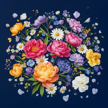 Celestial Floral Tapestry