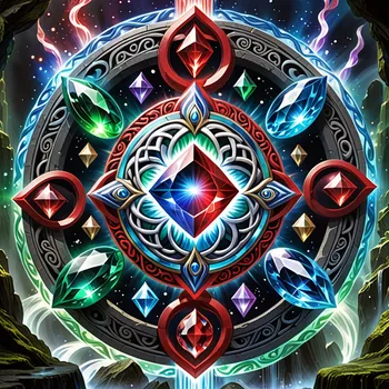 Celestial Gemstone Convergence