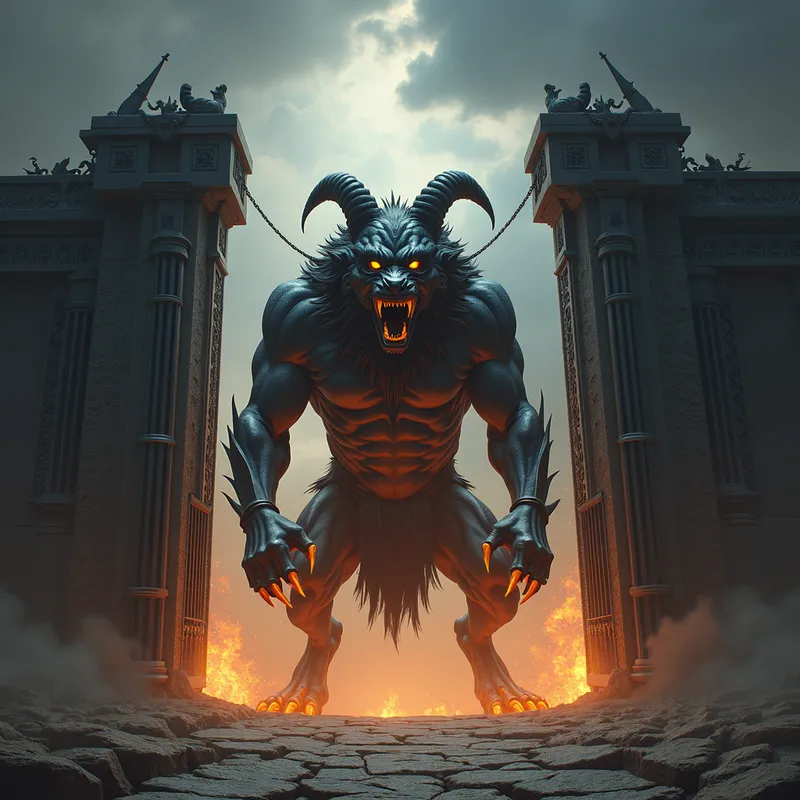 Cerberus, Guardian of the Gates - Tangra AI Image Generator
