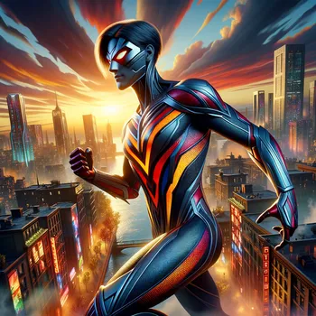 Chalice: Vibrant Hero in Action City