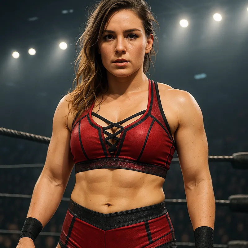 Champion Female Wrestler - female wrestler - AI image generated with GPT Image