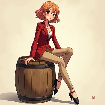 Charming Ballerina on Barrel