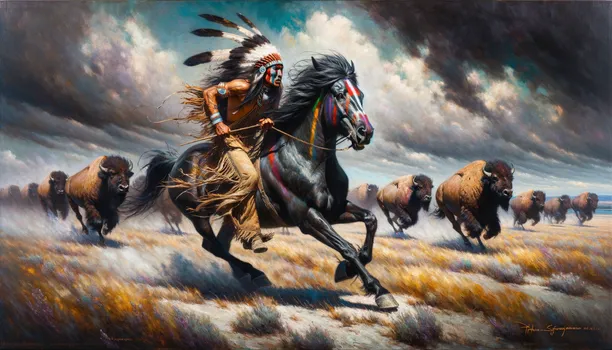 Cheyenne Warrior's Charge