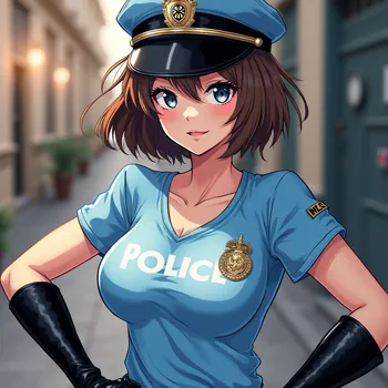 Chic Manga Lady Cop