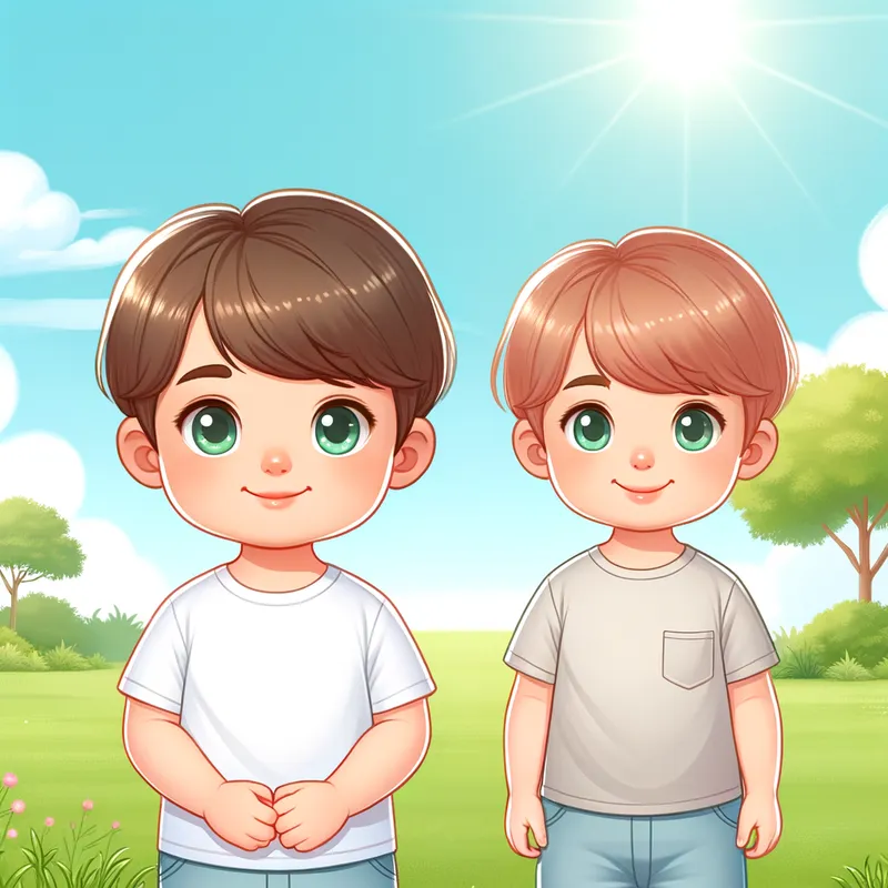 Childhood Compan - Hi, I am a child next to a child - AI image generated with Art